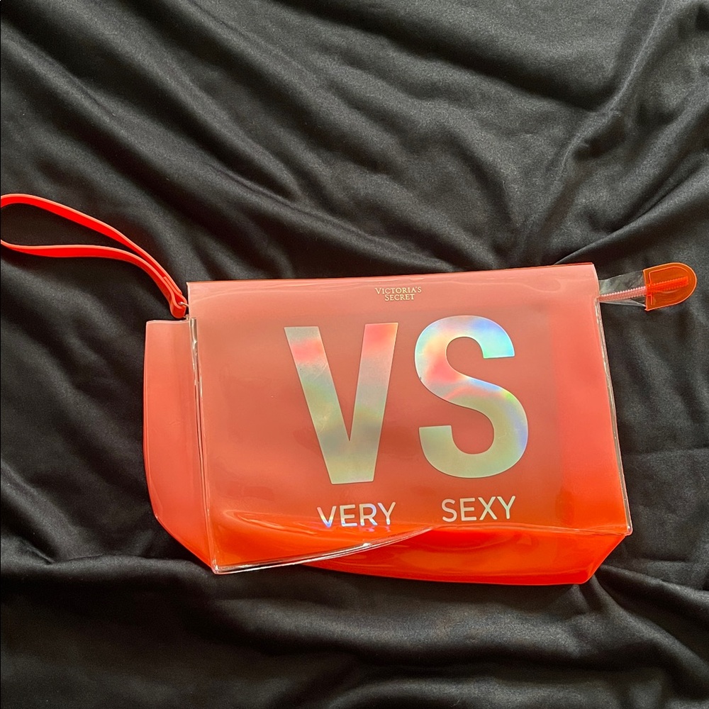 Victoria's Secret Vibrant Red Cosmetic Bag